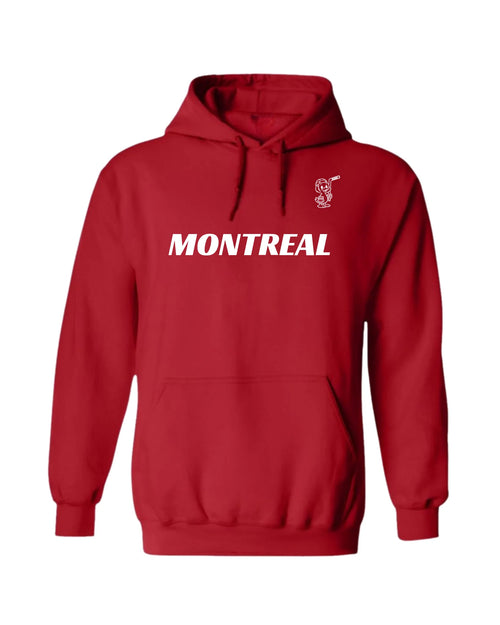 Montreal Hockey Hoodie – Custom Name and Number (Red)
