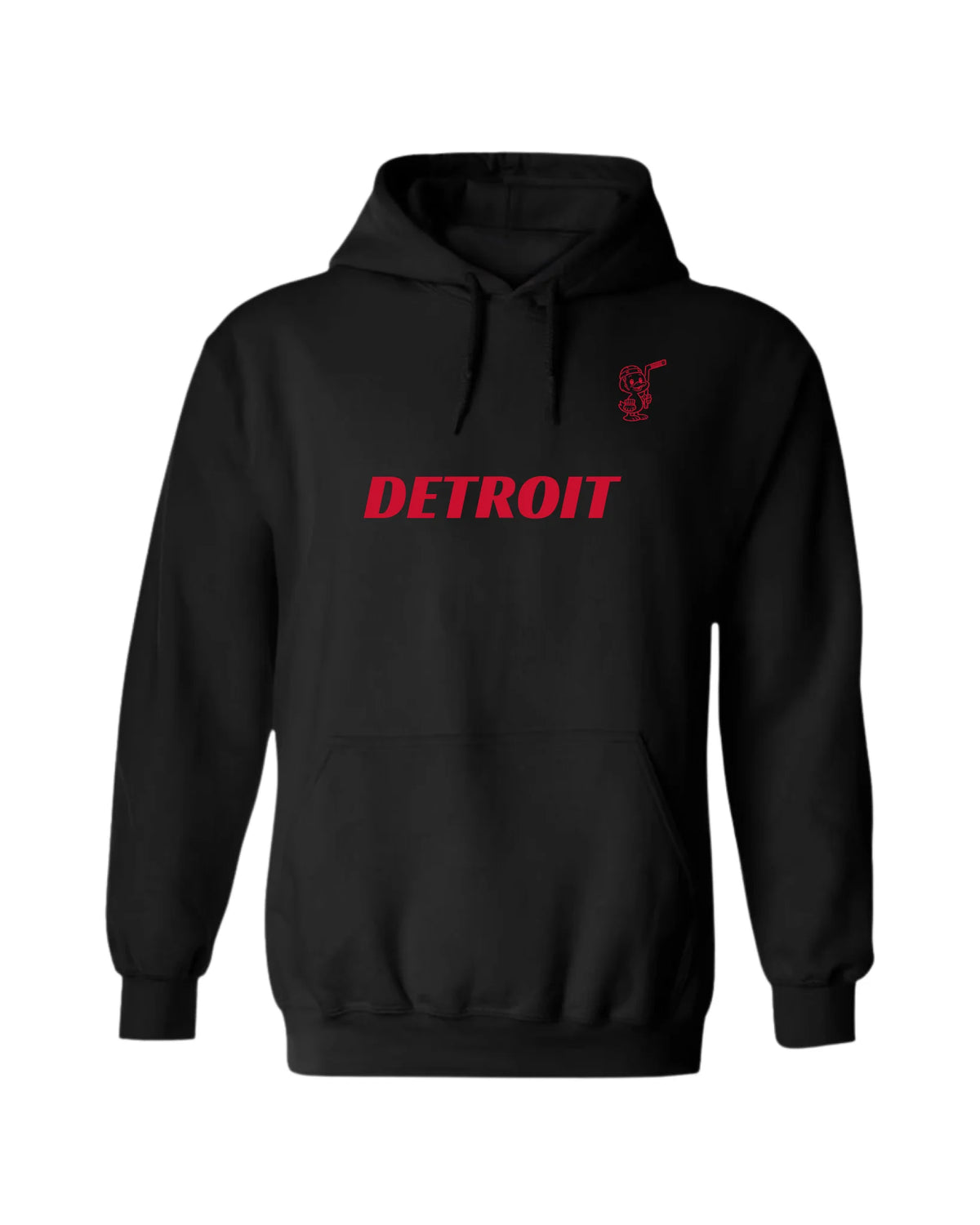 Gildan Hoodie-Black Front