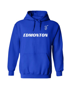 Edmonton Hockey Hoodie (Blue) – Custom Name and Number