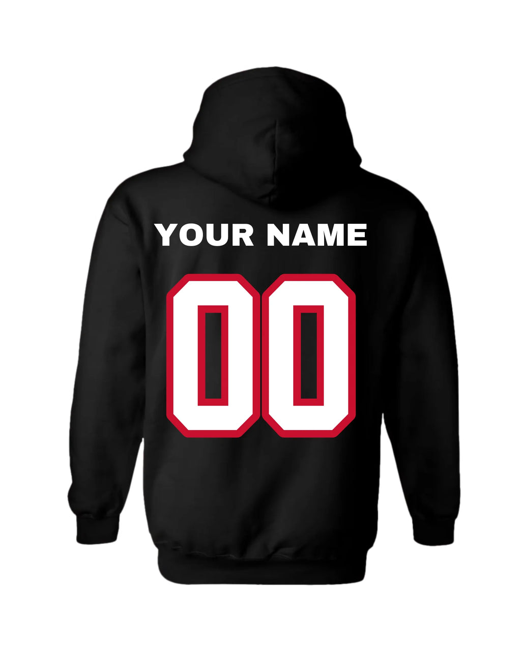 Gildan Hoodie-Black Back