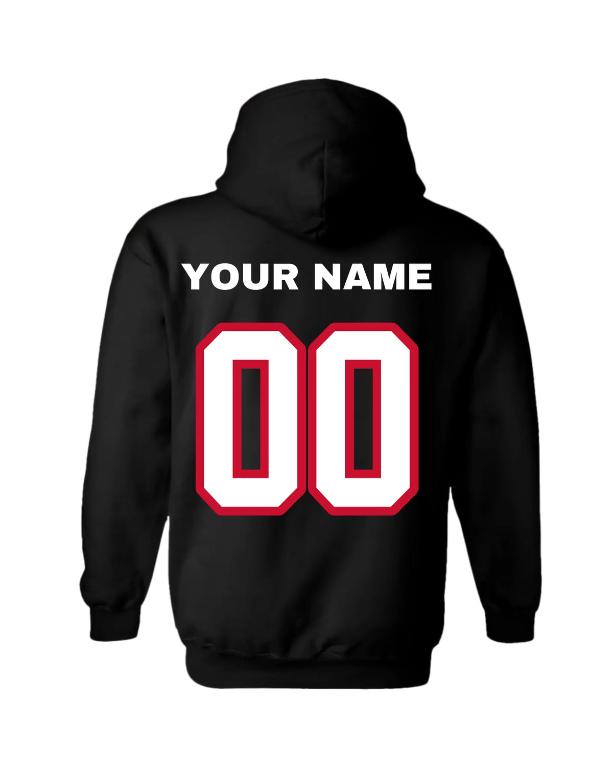 Gildan Hoodie-Black Back