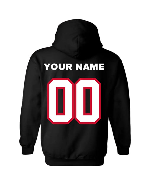 Gildan Hoodie-Black Back