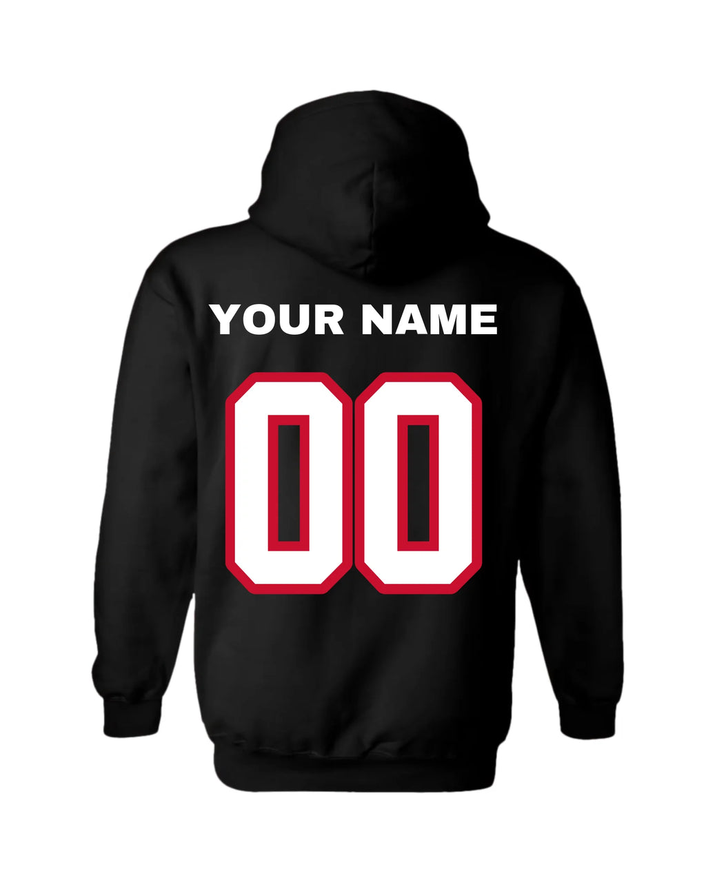 Gildan Hoodie-Black Back