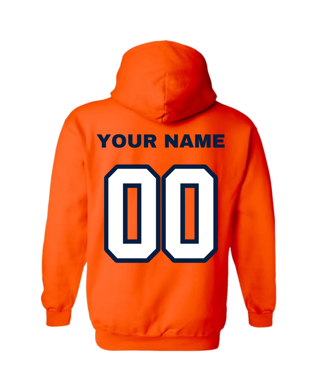Gildan Hoodie-Orange Back