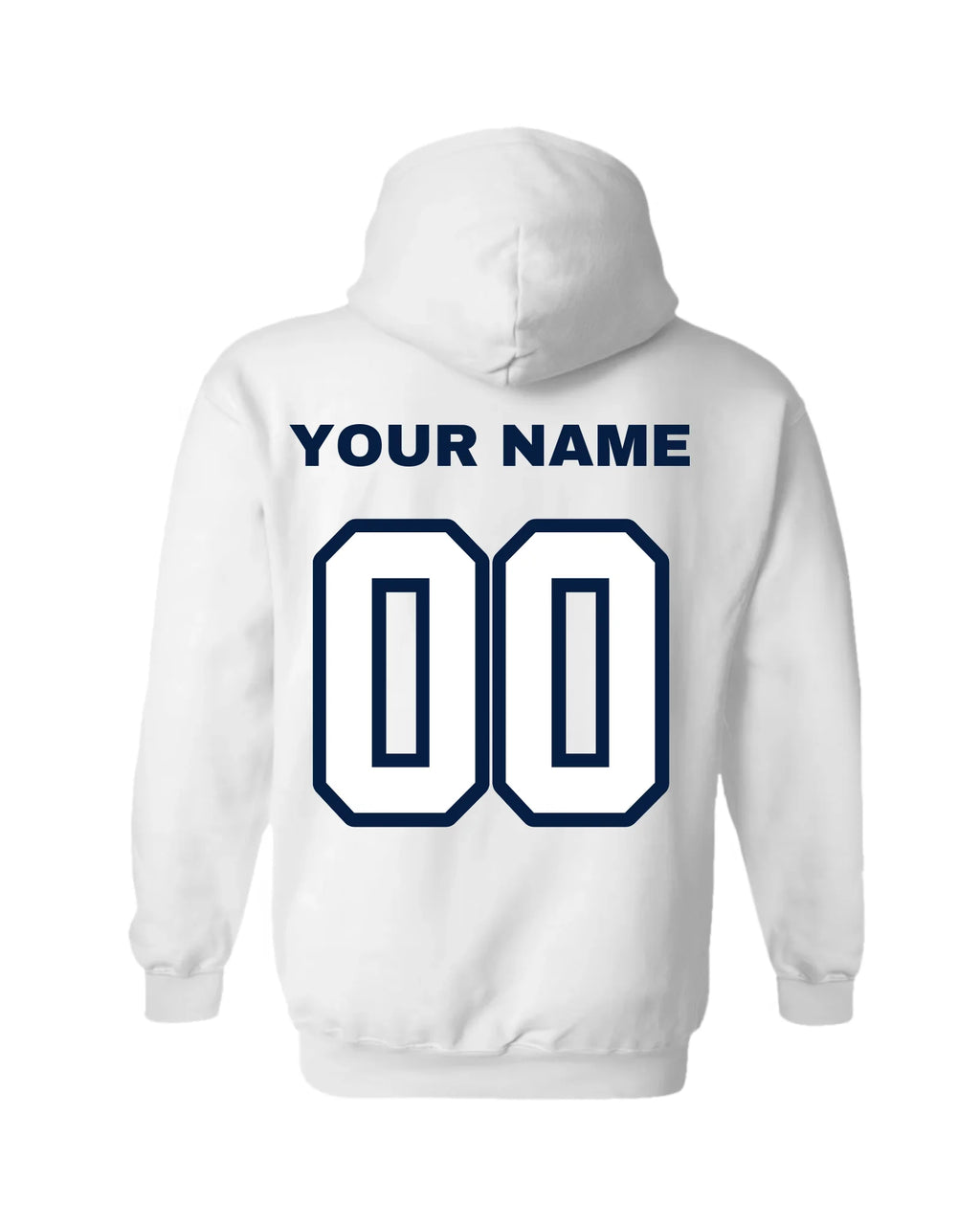 Gildan Hoodie-White Back