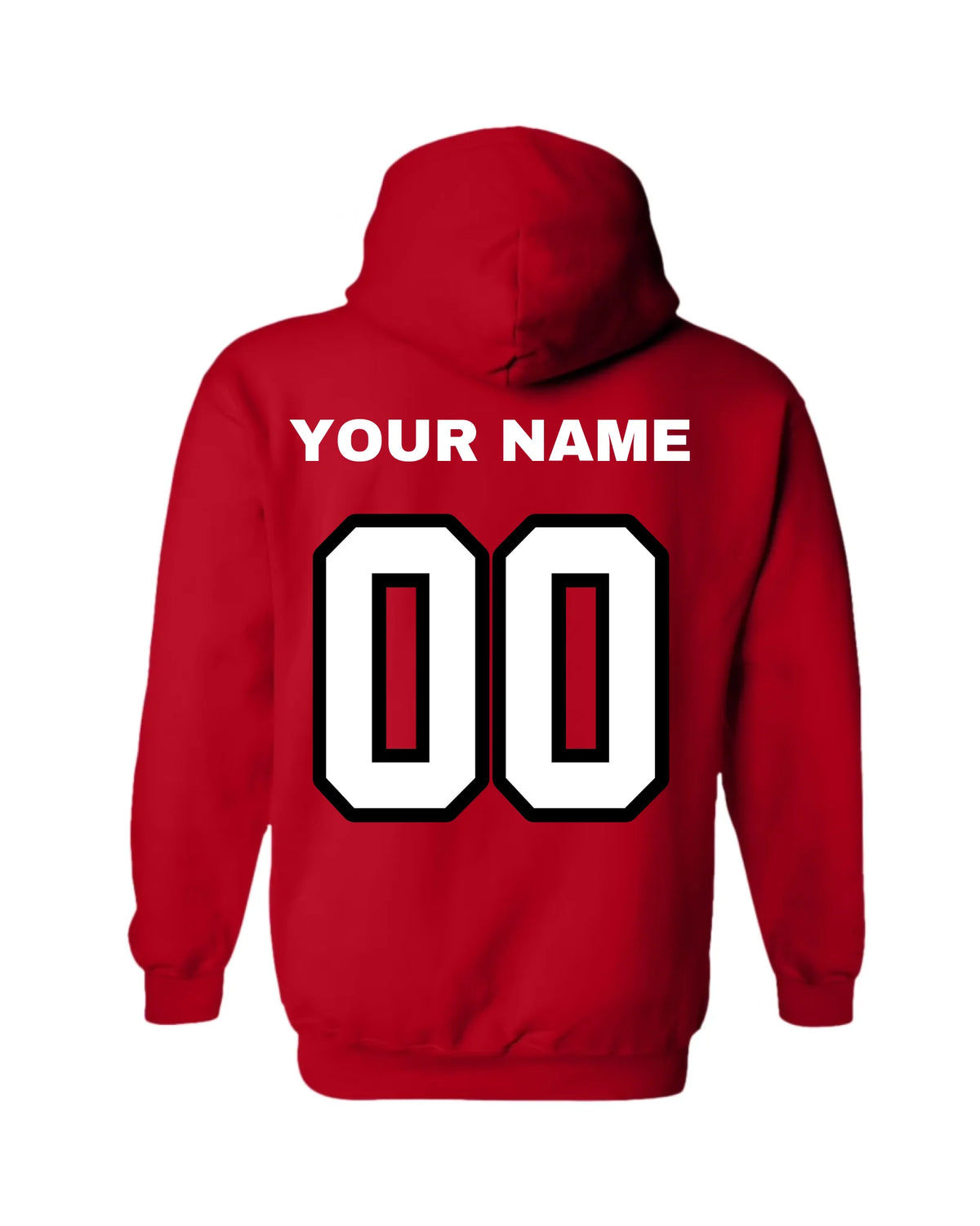 Gildan Hoodie-Red Back