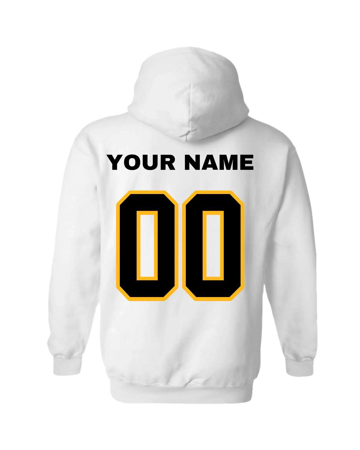 Gildan Hoodie-White Back