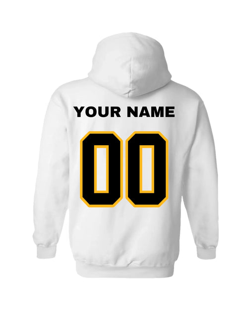 Gildan Hoodie-White Back
