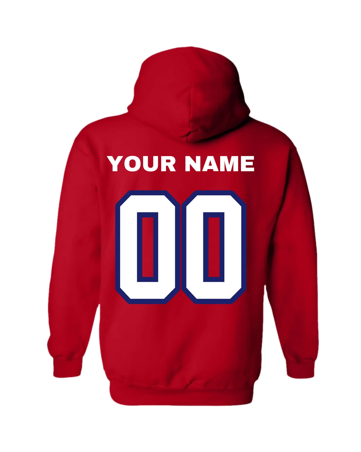 Gildan Hoodie-Red Back