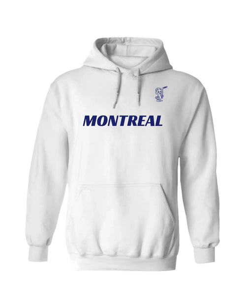 Montreal Hockey Hoodie (White) – Custom Name and Number