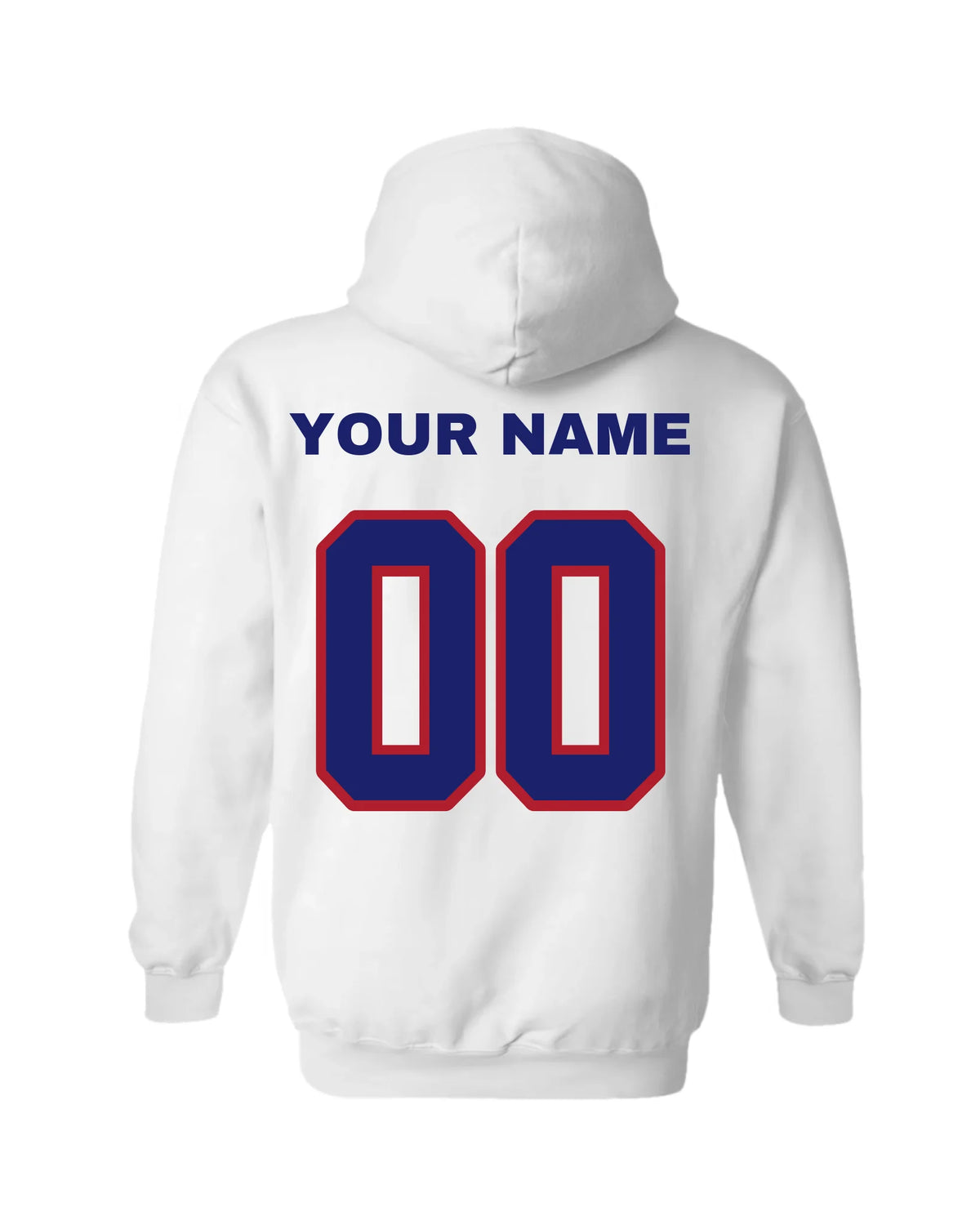 Gildan Hoodie-White Back