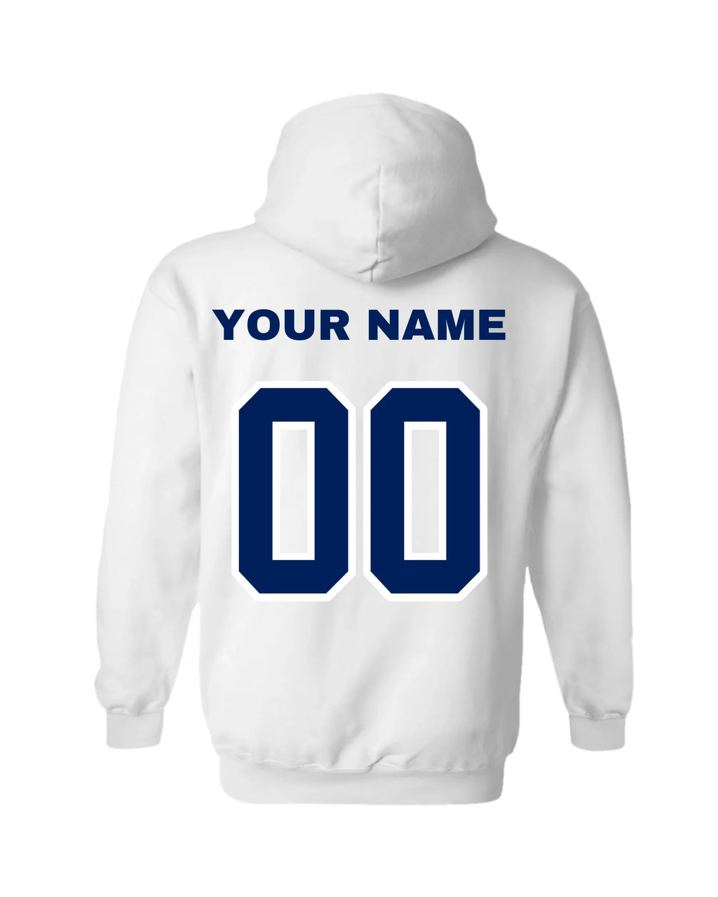 Gildan Hoodie-White Back